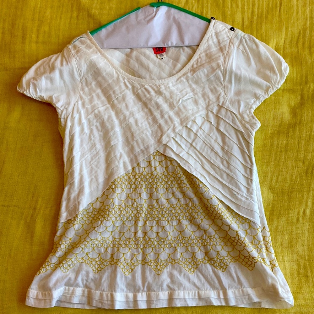 Cap Sleeve Pleated Top